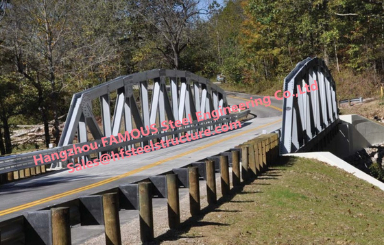 La CINA Ponte di capriata d'acciaio anfibio, protezione di superficie galvanizzata della immersione calda del ponte sospeso della capriata fornitore
