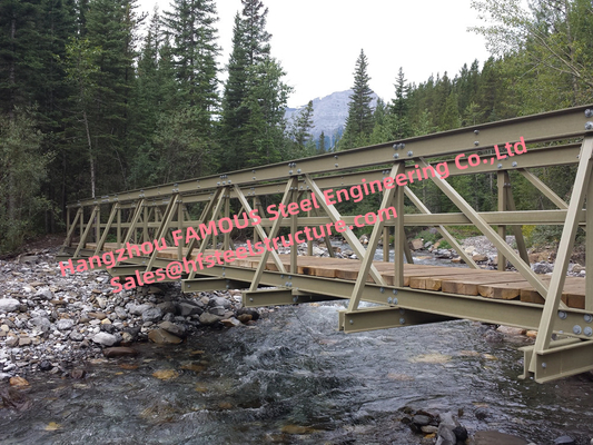 La CINA Alta capacità di carico Bailey Bridge d'acciaio con il trattamento di superficie galvanizzato manutenzione bassa fornitore