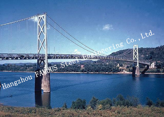 La CINA Ponte di cavo trasversale strutturale d'acciaio prefabbricato moderno del fiume del ponte sospeso di Q345b fornitore
