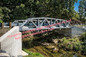 Ponte di capriata d'acciaio anfibio, protezione di superficie galvanizzata della immersione calda del ponte sospeso della capriata fornitore