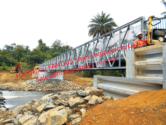 La CINA Il ponte d'acciaio modulare militare, costruzione Pre-ha costruito il ponte pedonale prefabbricato attraverso il fiume fornitore