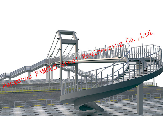 La CINA Ponte pedonale prefabbricata personalizzabile con superficie liscia e ringhiera di legno fornitore