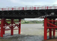 Ponte d'acciaio prefabbricato di Bailey per il ponte portatile dell'acciaio per costruzioni edili di progetto di tutela dell'acqua con i pilastri sostenenti fornitore